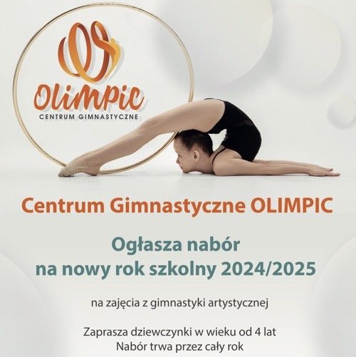 CG Olimpic Gimnastyka Artystyczna Wrocław Nabór na rok szkolny 2024 / 2025